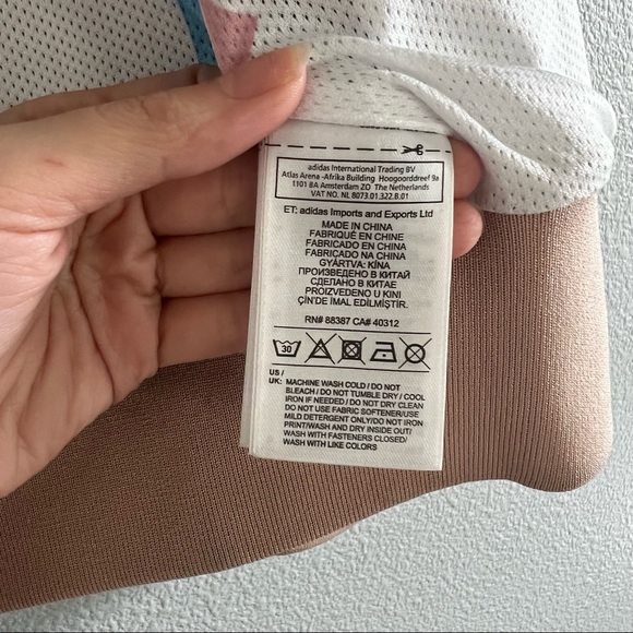 ADIDAS Originals Womens Firebird Info Poster Track Top Retro Small Dusty Rose S - Picture 13 of 14